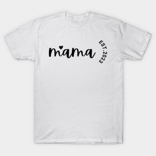 Custom Mama Design with Date, Gift for Mom T-Shirt